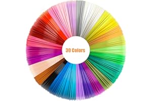 MOCOBO 3D Stift Filament PLA, 30 Farben 492ft - 3D Pen PLA Filament 1,75mm, 3D Stift Farben Set, 3D Stift Zubehör Filament für 3D Druck Stift, ohne 3D-Stift (30 Colors Mix)