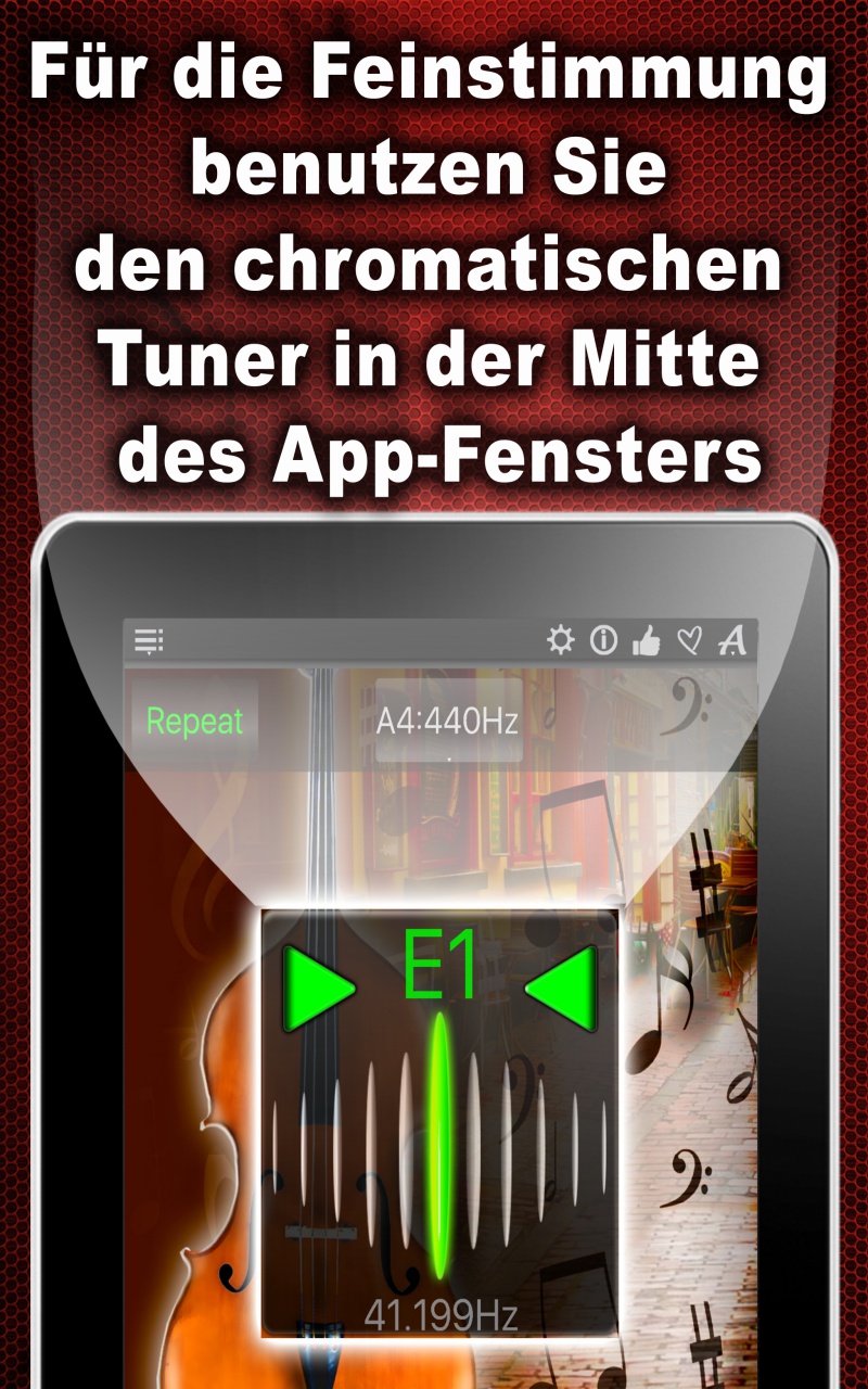 Double Bass Tuner / Stimmgerät für Kontrabass Amazon.de Apps für Android