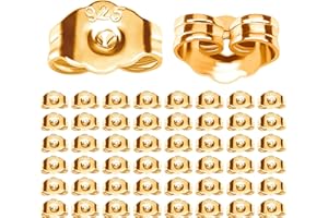 KAONESS 50 PCS/25 Paires 925 Argent Bouchon de Boucle d'oreille Bouchon de Boucle d'oreille Papillon Fermoir Boucles d'oreilles pour DIY Bijoux Accessoire (Trou 0.7mm)