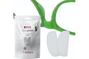 Setex Gecko Grip Ultra-Fin 0,6 mm Antidérapant Lunettes de protection nasale, (5 paires transparentes) Fabriqué aux États-Unis, Fibres microstructurées innovantes, 0,6 mm x 7 mm x 16 mm