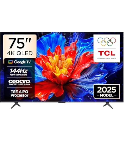TCL 55C6KS Television 55 Inch Smart TV 4K QD-Mini LED Colorful