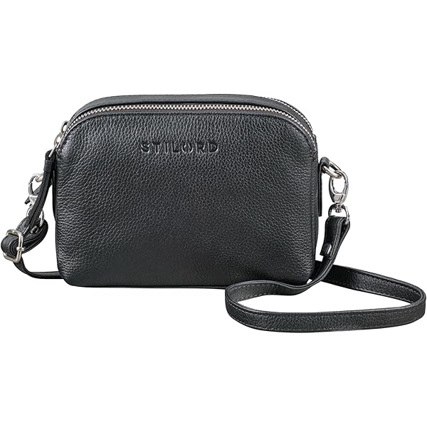 SH Leder Chiara G209 Schoudertas van echt leer, middelgroot, kleine tas, avondtas, clutch, crossbody tas, messenger handtas met ritssluiting, 21 x 15 cm, lichtroze, ca. 21 cm (B) x 15 cm (H