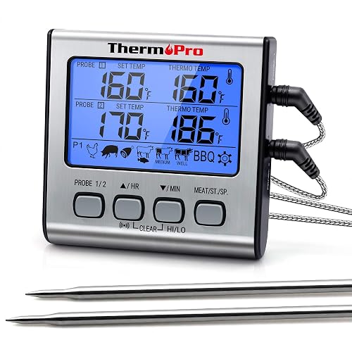 ThermoPro Grillthermometer, zwei Sonden