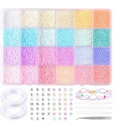LOT DE 1000 PERLES DE ROCAILLE BLANC NACRE 2 mm 12/0 - CREATION