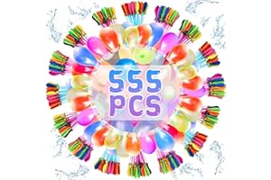 LYNBLY 555 pcs Palloncini d'Acqua, Gavettoni, Bombe d’Acqua a Riempimento Rapido, Palloncini Acqua Autosigillanti, Colorato Bombe Dacqua Palloncini per Bambini Giochi Acqua Feste Estive