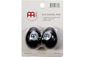 Meinl Percussion ES2-BK - Juego de shakers con forma de huevo, color negro