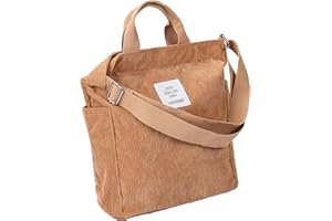 WantGor Large Tote Bag for Woman, Women's Crossbody Shoulder Handbags Big Capacity Shopping Bag (Brown)