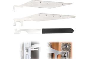 NHQZ 3 Stück Türöffnungswerkzeug, Türfallengleiter, Lockpicking Fire Tool, Drei Stile Mehrzweck-Hebelwerkzeug, Für Feuerwehrleute, Polizisten Manuelle Werkzeuge