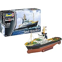 Revell Model building, Smit Houston, a masterpiece in scale 1:200, 140 pieces, craft set from 12 years, detailed ship model, authentic replica