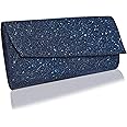 VRITRAZ Sparkling Fancy Clutches, Evening Bridal Wedding Party Clutch Purse for Women Glitter