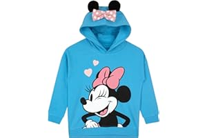 Disney Sudadera con Capucha Minnie Mouse para Niña | Sudadera Capucha Chicas | Sudaderas Minnie Mouse