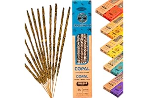 GENÉRICO Incienso Copal Natural Artesanal sin Tóxicos – Varillas Ecológicas para Meditación, Limpieza Energética y Aromaterapia – Larga Duración – Ullas