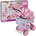 BABY born Pram with Folding Hood, Converts from Classic Pram to a Sporty Jogger, Storage for Accessories, Fits 43cm Dolls, For Children Aged 3+, 834145 Zapf Creation