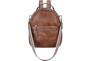 RAVUO Sac À Dos Femme Élégant - Mini Sac À Main Porté En Cuir PU - Petit Sac Convertible Trois Façons Pour Voyage Et Collège