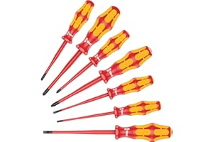 Wera 05135961001 Screwdriver Set Kraftform PlusSerie 100" 160iSS-7 pcs, Red-Yellow