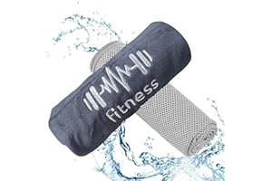 RICHDMI Asciugamano Microfibra, 2 Pezzi Asciugamano Palestra, Assorbenti, Leggeri, Asciugano in Fretta, Asciugamano da Viaggio/Asciugamano da Bagno | Ideale per Viaggi, Spiaggia, Yoga, Sauna (Grigio)