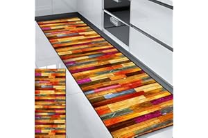 HUAXIQUE Tappeto Soggiorno Tappeto Passatoia Cucina Antiscivolo Lavabile per Bagno Cucina Soggiorno Camera Da Letto 50x240cm Stile N