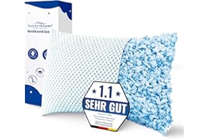 ‎MKS MKS Pillow 50 x 70 cm - Ergonomic Cloud Pillow for Relaxation - Soft Pillow for Back, Side & Stomach Sleepers - Memory Foam Pillow 50 x 70 cm with Cooling Gel for Better Sleep - Sleeping Pillow