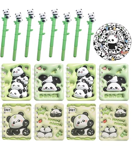 86-teiliges Panda Party-Mitgebsel Set – Mit Armbändern, Schlüsselanhängern, Tüten & Aufklebern