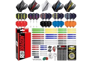 RED DRAGON Paquet Ajustement Personnalisé 200 Fléchettes