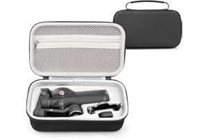 SYACHI Osmo Mobile 7P Case, Tragbare Aufbewahrung OM 7 Pro PU Umhängetasche Kompakte für DJI Osmo Mobile 7P Gimbal Stabilizer Zubehör