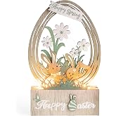 Valery Madelyn Spring Decorations with LED Lights, Light Up Tabletop Decoration, Garden Decorations, Gift for Spring Home Dec