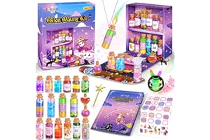 CGBOOM Zestaw do majsterkowania dla dzieci, bajkowy eliksir, zestaw do majsterkowania dla dziewcząt, kreatywny prezent i magiczny mikstur, zabawka z 18 butelkami, magiczne eksperymenty dla dzieci