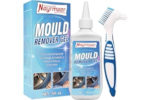 Wansiven Mould Remover, Washing Machine Mould Remover Gel, Effectively Removes Black Mold for Bathroom, Toilet, Washing Machine rubber, Kitchen Sink, Tile Stain 140g (1, Deep Blue)