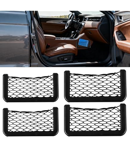 3X TASCA PORTAOGGETTI Rete Elastica Organizer Auto Camion Bus Porta Cellulare EUR 8,66 - IT - Foto 3