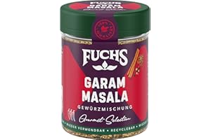 ‎FUCHS GEWÜRZE Fuchs Gourmet Selection Asien – Garam Masala Gewürzmischung, nachfüllbarer Gewürz Mix, ideal zum Verfeinern von Eintöpfen oder Gerichten aus der Pfanne, vegan, 55 g