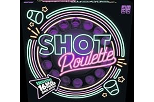 GOLIATH Shot Roulette - Jeu de Roulette à Boire - Roulette Russe pour Soirée Amusante - 16 Verres à Shot et 1 Bille - Idée Cadeau pour Anniversaire Adultes et Soirées Entre Amis - 2 à 8 Joueurs