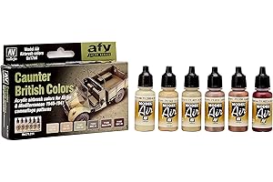 Vallejo Model Air Set - British Caunter Colors