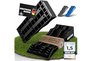 WERKTHOR Lot de 2 cales de chargement pour camping-car - Cales très résistantes pour un maintien maximal [<5] - Cales pour caravane, camping-car et remorque - Cales pour toutes les surfaces