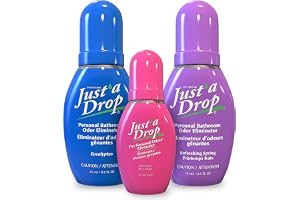 Just A Drop Toilet Odor Eliminator, blandad förpackning blå 3 kvantiteter (förpackning med 1)