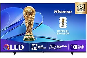 Hisense 43E7Q Fehrnseher, 43 Zoll, 4K UHD QLED, Smart TV, Game Mode Plus, Filmaker Mode, Dolby Vision Atmos, HDR10, HLG, HDR Immersive, AI 4K Upscaler, Dolby MS12, DTS X, Sprachsteuerung [2025]