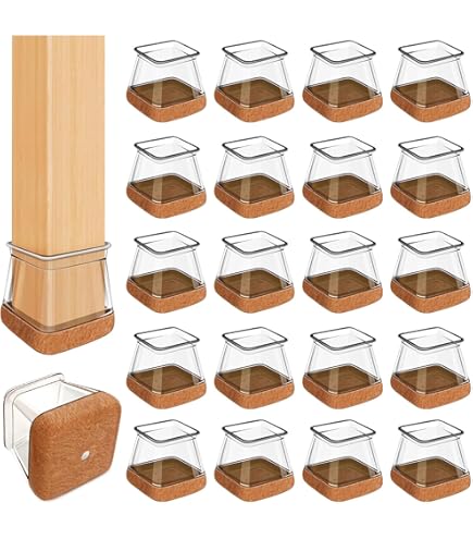 YEAPEAK 16 stuks siliconen stoelpootdoppen, beschermkappen