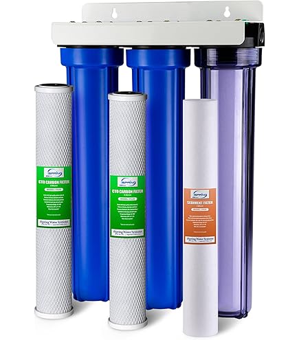 Express Water 3 Stage Whole House Water Filtration System - SED, GAC, Carbon - With Pre Filter, Stainless Steel Frame, Pressure Gauges WH300SCGS-S - The Home Depot - View #5