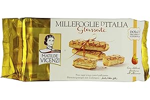Matilde Vicenzi Millefoglie D'Italia Glassate con delicata finitura di Albicocca - 125 g