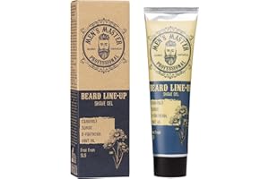 Men's Master Gel para Afeitar y Delinear la Barba | Gel para el Afeitado con el Mentol sin Espuma | Hidratante y Relajante | Cuidado Facial para Hombre | Gel de Afeitar Transparente | 100 ML