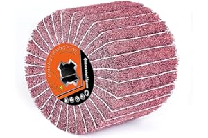 Schleifwalzen mit Schleifpapier für Satiniermaschine, Schleifwalze Bürste Körnung 120 Schleifhülsen für Holz, Metall, Steinoberflächen, Renoviert, Satinmuster - 120 x 100 mm