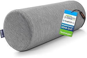 ‎DYNMC YOU Rolka pod kark z poszewką – rolka do poduszki – zwycięzca porównania – [zaprojektowana z fizjoterapeutami] poduszka zaprojektowana przez fizjoterapeutów – rolka na kolano, poduszka pod kark