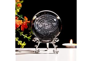 Sahoottie 60mm 3D Solar System Crystal Ball Paperweight for Universe Space Gift