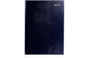 Top Sale 2024 Day Per Page A5 Yearly Diary with Hard Cover - Blue