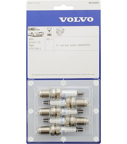 Bosch Platinum Spark Plugs (5 Pack) For Volvo 850 T5, C70, S60, S70, V70, XC70, XC90