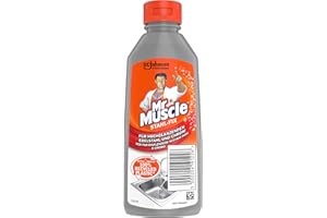 Mr Muscle Stahl-fix - Detergente per acciaio inox lucido e cromato, effetto perlato, confezione da 1 (1 x 200 ml)