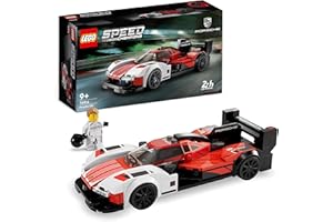 LEGO 76916 Speed Champions Porsche 963: Maquette de Voiture de Course à Construire, pour Enfants, à Collectionner, avec Minifigurine du Pilote, pour Jeunes Pilotes
