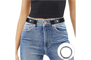 JASGOOD No Buckle Elastic Belt for Women men, Buckle Free Invisible Stretch Belt for Jeans Trousers