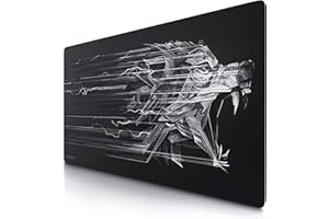 CSL-COMPUTER Titanwolf - Tapis de Souris de Gaming - Grande Taille - 1200 x 600 mm - Taille XXXL - pour Souris et Clavier Logitech