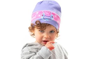Vanilla Underground Peppa Pig Kids Winter Woolly Girls Purple Beanie Hat