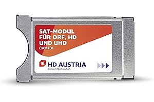 HD Austria Módulo CI: tarjeta CAM701 HD (ORF HD, ATV HD, PULS 4 HD, más de 80 canales HD) HD Austria Aplicación de TV, ranura CI+, fácil instalación)
